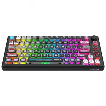Redragon K732MC-RGB-PRO Uranus Pro 82 75% mehaaniline klaviatuur, hot-swappable, RGB, USB-C, must