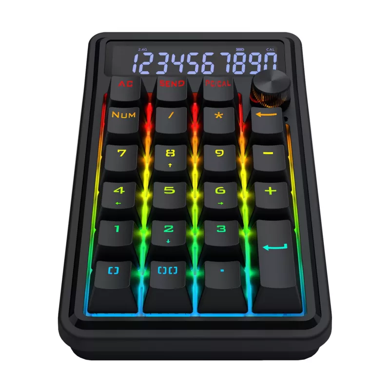 Redragon Cove K733-RGB-WL 60% Tri-Mode mehaaniline klaviatuur, hot-swappable, RGB, must