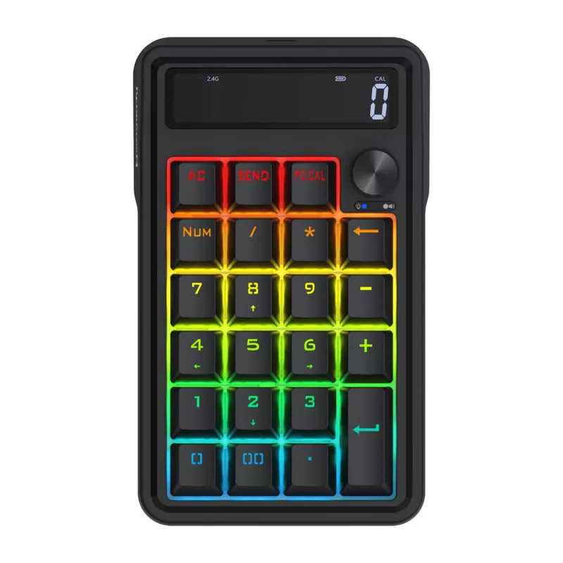 Redragon Cove K733-RGB-WL 60% Tri-Mode mehaaniline klaviatuur, hot-swappable, RGB, must