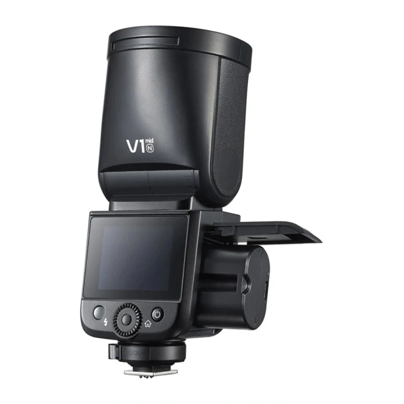 Godox V1 Mid N ümara peaga välklamp Nikonile