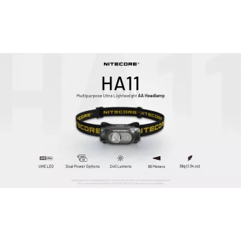 NITECORE HA11 Otsmikulamp 240 Luumenit 2024
