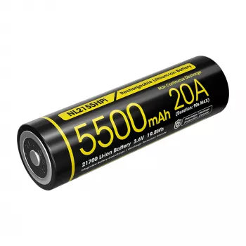 Nitecore 21700 Li-ion aku 5500mAh 20A 3.6V Button Top