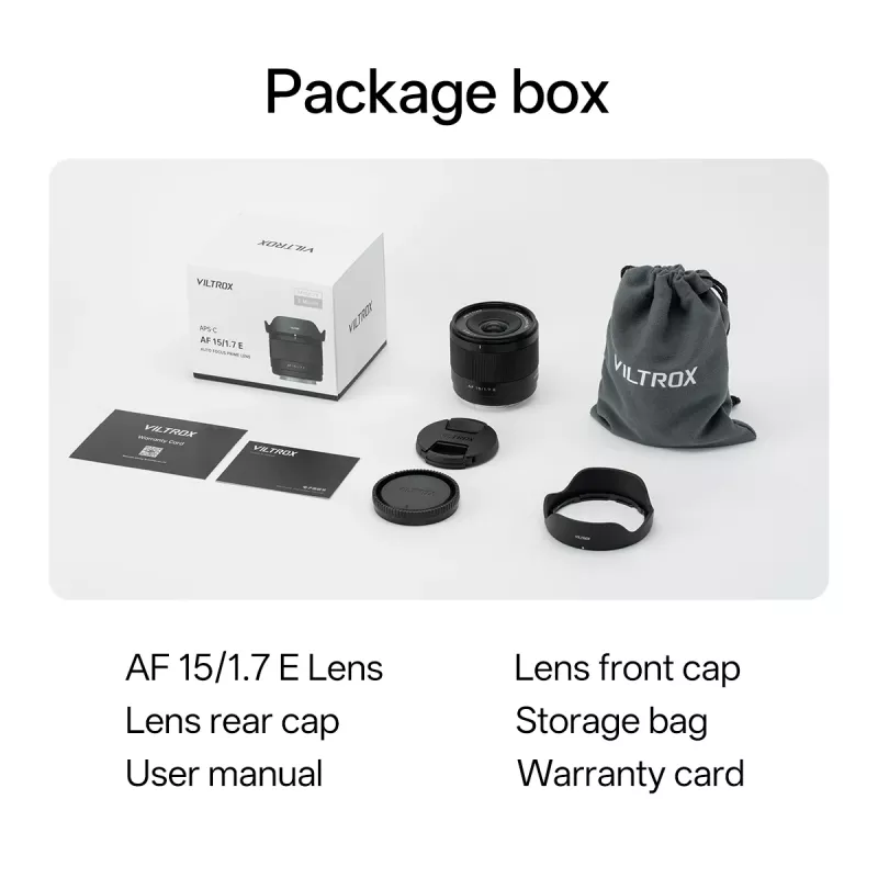 Viltrox AF 15mm f/1.7 Air objektiiv Sony E-mount jaoks