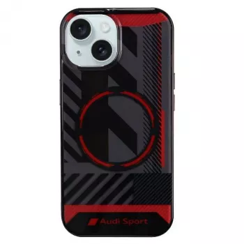Audi IML Sport MagSafe Case for iPhone 15 / 14 / 13 6.1 inch Black Hard Case