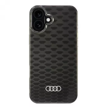 Audi IML Stitching Pattern MagSafe Hard Case for Apple iPhone 16 Plus 6.7 inch Black