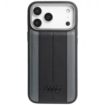 Etui Audi A6 Sünteetilisest Nahast MagSafe iPhone 17 Pro Max Must