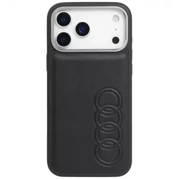 Audi TT sünteetilisest nahast MagSafe ümbris iPhone 17 Pro Maxile, must