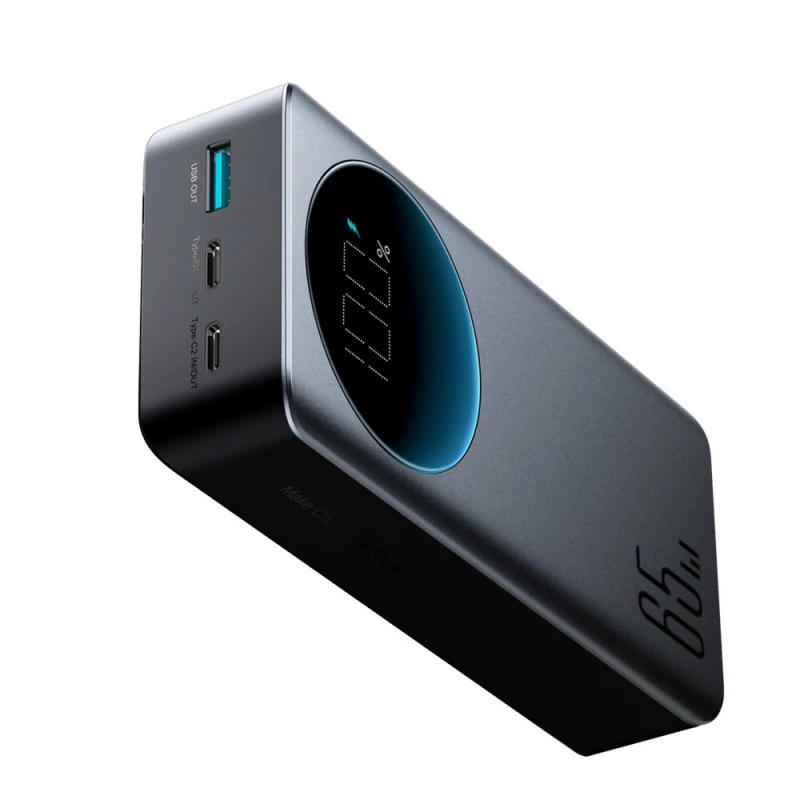Joyroom JR-PBF05 Pro Power Bank 30000mAh 65W digitaalse ekraaniga 2x USB-C 1x USB-A - Must