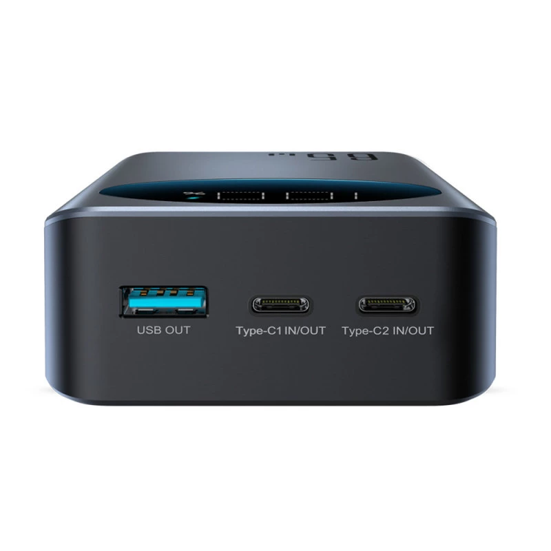 Joyroom JR-PBF05 Pro Power Bank 30000mAh 65W digitaalse ekraaniga 2x USB-C 1x USB-A - Must