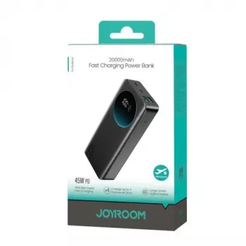 Powerbank Joyroom JR-PBF02 Pro 20000 mAh 45 W digitaalse ekraaniga 2x USB-A 2x USB-C - Must