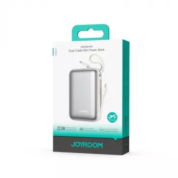 Powerbank Joyroom JR-PBF29 20000mAh 22.5W kahe kaabliga - Valge