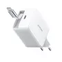 Joyroom JR-TCL06 67W GaN laadija sisseehitatud sissetõmmatava USB-C kaabliga - Valge