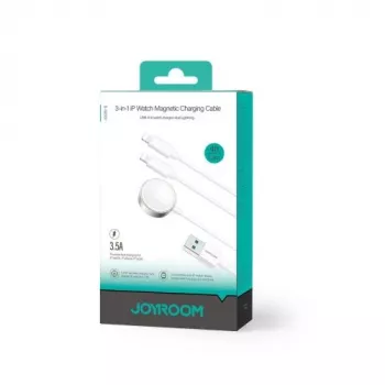 Joyroom S-IW007 3-in-1 magnetiline laadimiskaabel USB-A – Lightning/USB-C/Micro USB 1,2 m valge