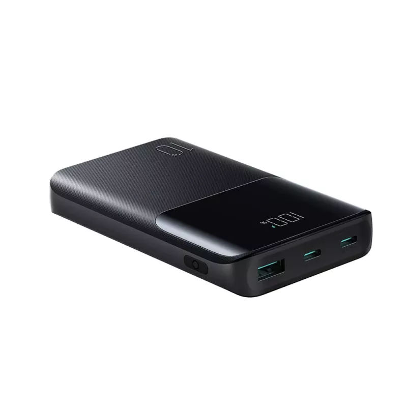 Joyroom JR-QP191 Star Series Mini 10000 mAh 22.5W Power Bank digitaalse ekraaniga, must