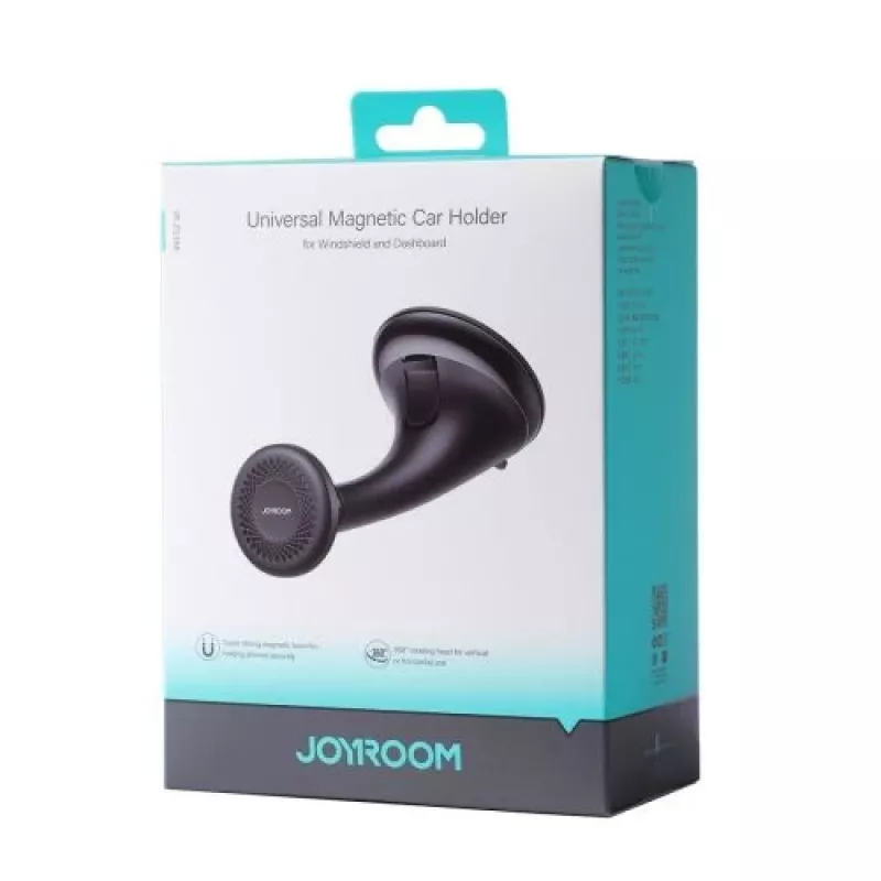 Joyroom JR-ZS356 Universaalne Magnetiline Auto Telefonihoidja Armatuurlauale/Tuuleklaasile - Must