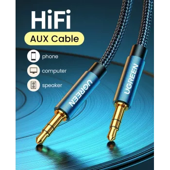 UGREEN 10688 3.5mm Male to Male Audio Cable 3m Blue