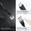 UGREEN CM204 USB to RJ45 konsoolikaabel 1,5 m must