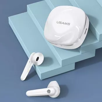 USAMS SDseries BHUSD01 True Wireless Stereo Bluetooth 5.0 Kõrvaklapid, Valge