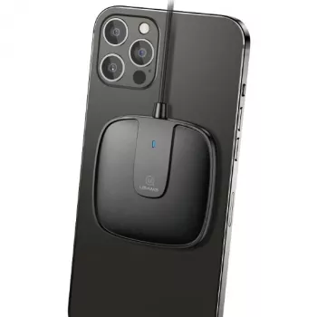 USAMS US-CD153 Magnetiline juhtmevaba laadija 15W iPhone 12 seeriale, must