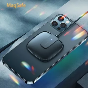 USAMS US-CD159 Magnetiline juhtmevaba laadija 15W eriti õhuke iPhone 12 seeria jaoks, must