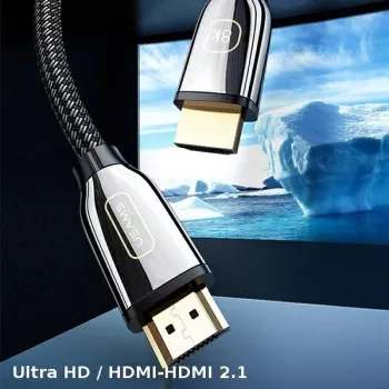 USAMS HDMI 2.1 kaabel 3m Ultra HD 8K 48Gbps Must SJ498HD01