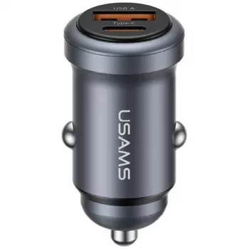 USAMS Car Charger 30W USB-A USB-C CC322
