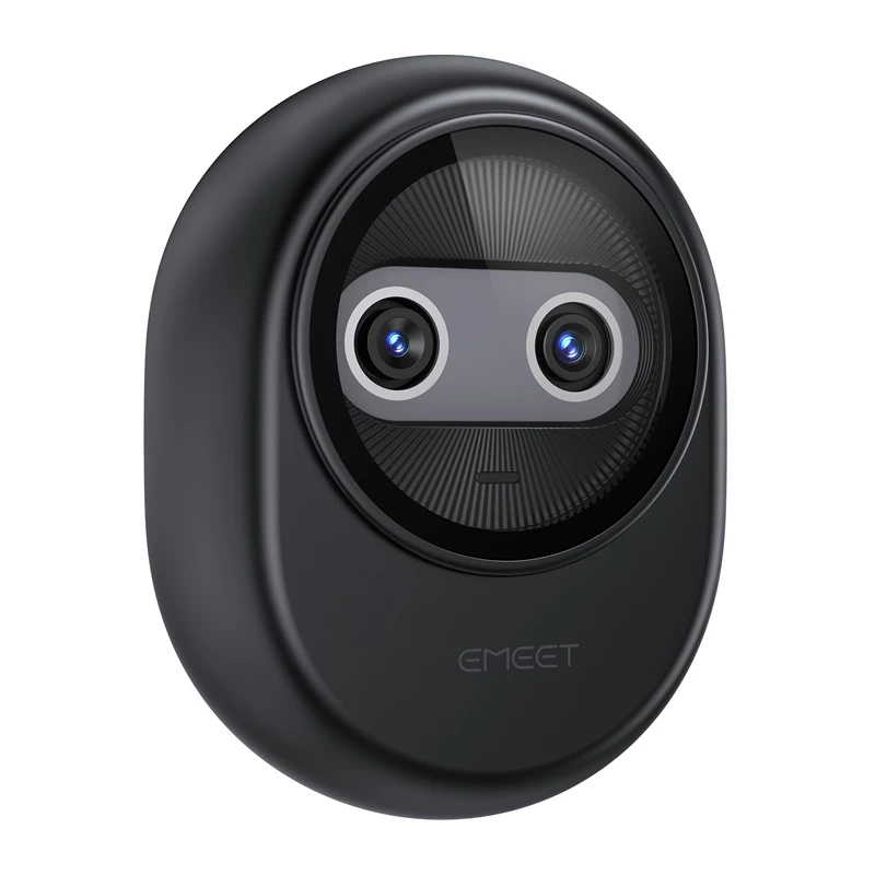 EMEET Piko veebikaamera 4K UHD autofookusega, kahe mikrofoniga, privaatsuskaane ja USB-C-ga, must