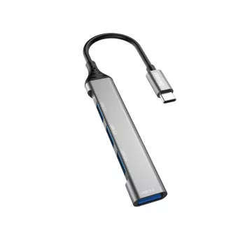 Dudao A16T USB-A Hub 4-Port USB 2.0 Black