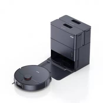 JONR X1 Max Robotolmuimeja ja -puhasti automaatse tühjendusjaamaga, 4000 Pa imemisjõud, LDS LiDAR navigatsioon, 5200 mAh aku, 250 min tööaeg, HEPA filter, Wi-Fi, töötab Alexa/Google Assistantiga