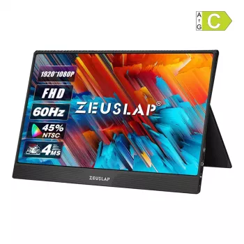 ZEUSLAP Z15ST kaasaskantav monitor 15.6 inch puutetundliku Full HD IPS ekraaniga