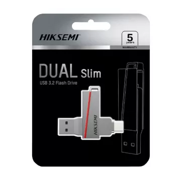 HIKSEMI CLE USB 64 GB E307C U3 Dual USB 3.2 ja USB Type-C hall