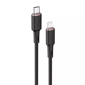 ACEFAST MFI USB-C to Lightning kaabel 1,2 m, 30 W, 3 A, must (C2-01)