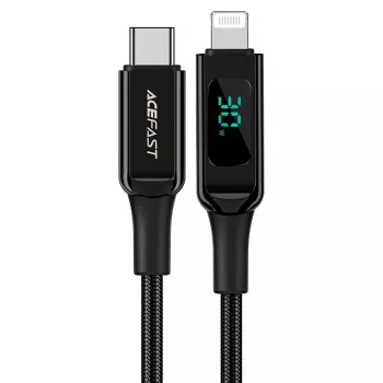 ACEFAST MFI USB-C to Lightning kaabel 1,2m 30W 3A Must (C6-01 Must)