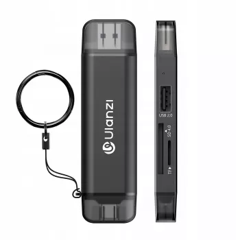 ULANZI CR3 3-in-1 SD/MicroSD/USB-kaardilugeja USB-C ja USB-A pistikutega