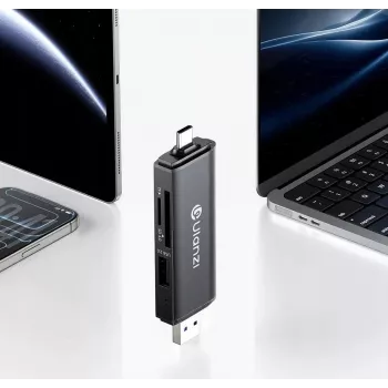 ULANZI CR3 3-in-1 SD/MicroSD/USB-kaardilugeja USB-C ja USB-A pistikutega