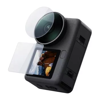 TELESIN Karastatud klaasi komplekt DJI Osmo Action 6 jaoks (2x objektiiv + ekraan)
