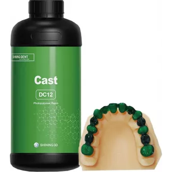SHINING 3D Cast Wax Resin DC12 1kg - Purple, for Jewelry Investment Casting