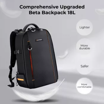 K&F Concept KF13.140 Suur DSLR-kaamera seljakott 2 kaamerale, 6-8 objektiivile, 15,6-tollisele sülearvutile, must