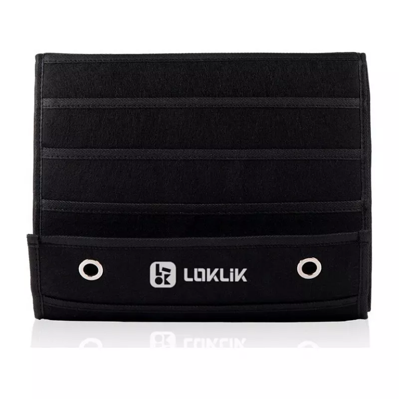 LOKLIK Vinylirullihoidja - Seinale kinnitatav hoiustamine 24 rullile, must