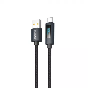 Dudao L7T USB-A to USB-C kaabel 66W 1m Must