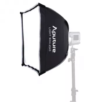 Amaran Light Box 45x45 – Ruudukujuline softbox Bowensi kinnitusega, kahekordse difusiooni, kangast võre ja kandekotiga