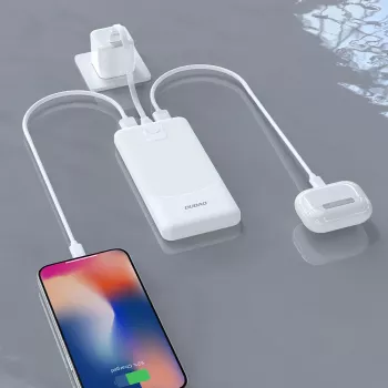 Powerbank Dudao K10Pro 2.4A 20000mAh 2 x USB-A - Valge