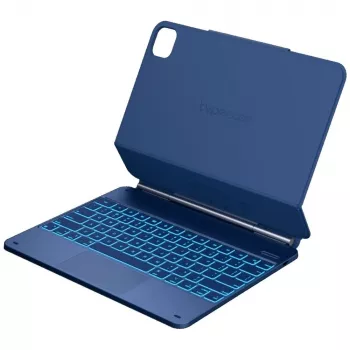 Typecase Edge klaviatuuriga ümbris iPad Air 13 M2 2024 / M3 2025 / M4 2026, Pacific Blue
