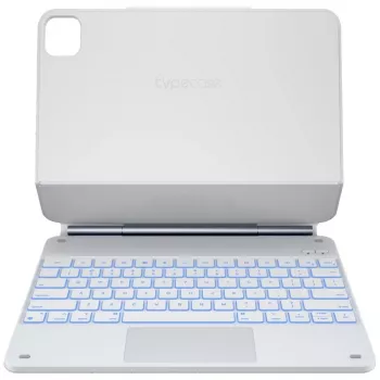 Typecase Edge klaviatuuriga ümbris iPad Air 13 2024/2025, valge