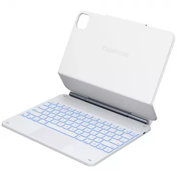 Typecase Edge klaviatuuriga ümbris iPad Air 13 2024/2025, valge