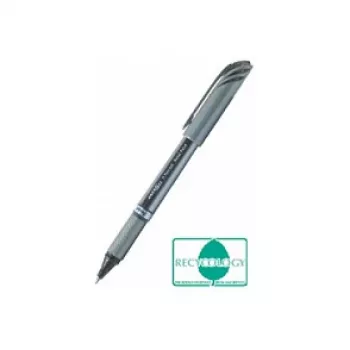 Pentel BL27-AX EnerGel Täitesulepastapliiats - Nõelaots 0,35 mm - Must tint - Hõbedane metallkorpus