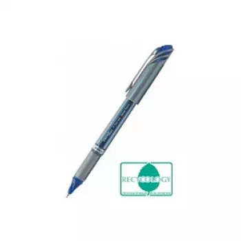 Pentel BL27 EnerGel vedelgeelpliiats - hõbedane - sinine - metall - 0,7 mm - 0,35 mm