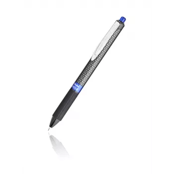 Pentel K497-C Sissetõmmatav Geelpliiats - sinine tint - 0,5 mm nõelaots - must korpus - 1 pakk