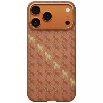 PITAKA Happiness Rides Edge Case MagSafe iPhone 17 Pro Max Amber