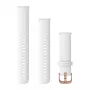 Garmin QuickFit 18mm Silikoonist Kellarihm Valge Roosakuldse Pandlaga 010-12932-0F